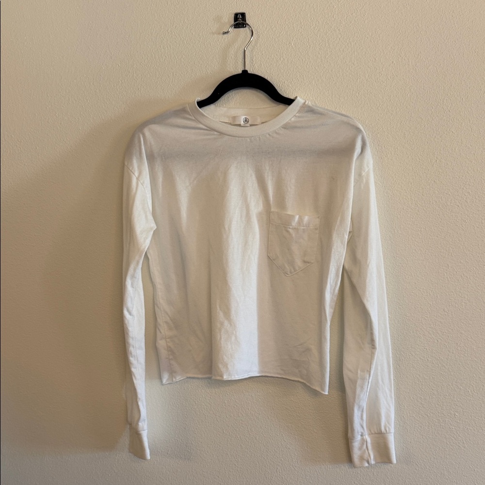 Missguided White Long Sleeve Top